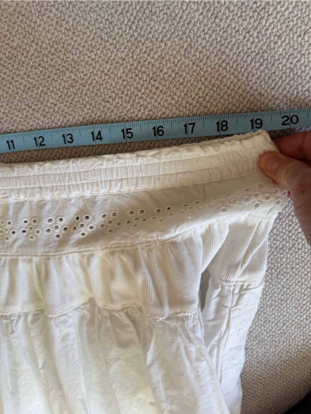 New Free People Eyelet Gesibelle Maxi Skirt In Clean Ivory M - Picture 8 of 8